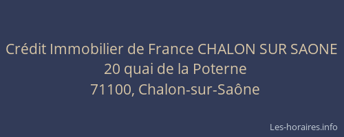 Crédit Immobilier de France CHALON SUR SAONE