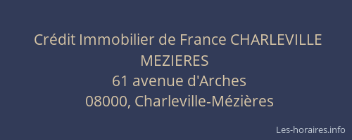 Crédit Immobilier de France CHARLEVILLE MEZIERES