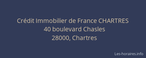 Crédit Immobilier de France CHARTRES
