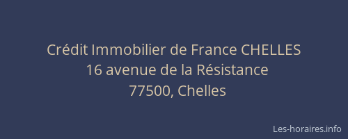 Crédit Immobilier de France CHELLES