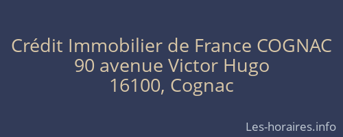 Crédit Immobilier de France COGNAC