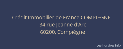 Crédit Immobilier de France COMPIEGNE