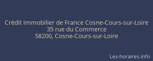 Crédit Immobilier de France Cosne-Cours-sur-Loire