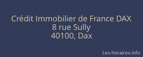 Crédit Immobilier de France DAX