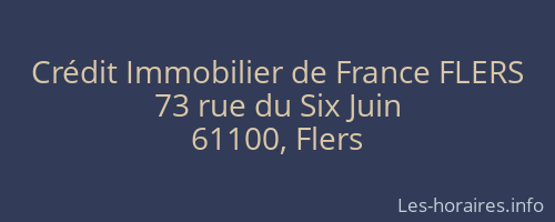 Crédit Immobilier de France FLERS