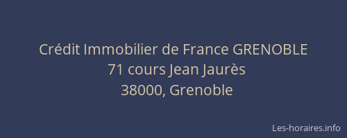 Crédit Immobilier de France GRENOBLE