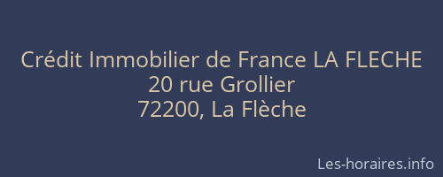 Crédit Immobilier de France LA FLECHE