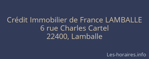 Crédit Immobilier de France LAMBALLE