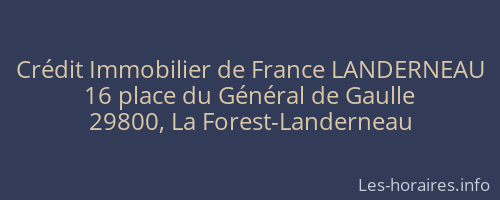 Crédit Immobilier de France LANDERNEAU