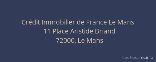 Crédit Immobilier de France Le Mans