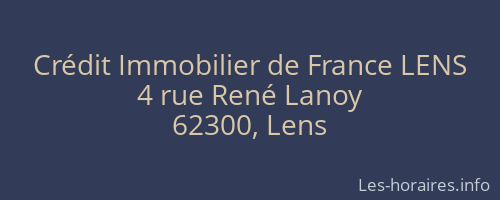 Crédit Immobilier de France LENS