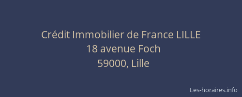 Crédit Immobilier de France LILLE