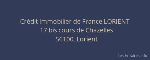 Crédit Immobilier de France LORIENT