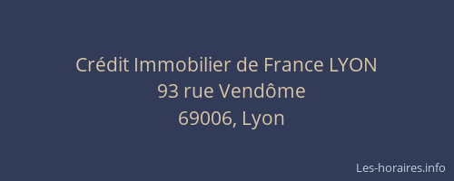 Crédit Immobilier de France LYON