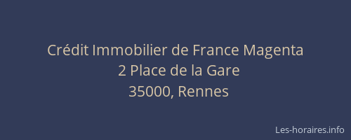 Crédit Immobilier de France Magenta