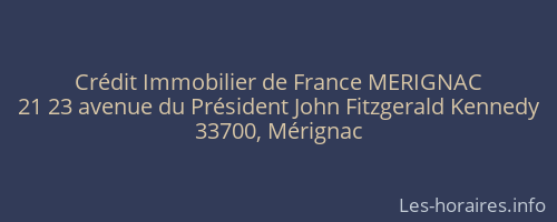 Crédit Immobilier de France MERIGNAC