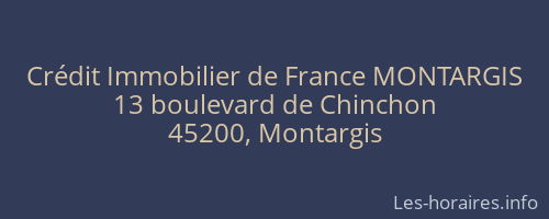 Crédit Immobilier de France MONTARGIS