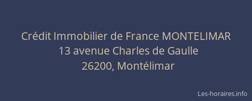Crédit Immobilier de France MONTELIMAR