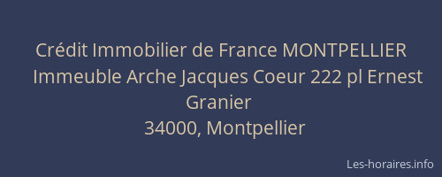 Crédit Immobilier de France MONTPELLIER