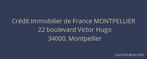 Crédit Immobilier de France MONTPELLIER
