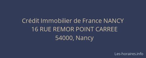 Crédit Immobilier de France NANCY