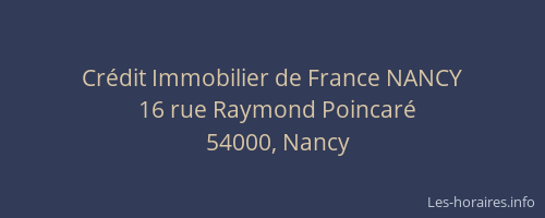 Crédit Immobilier de France NANCY