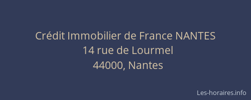 Crédit Immobilier de France NANTES
