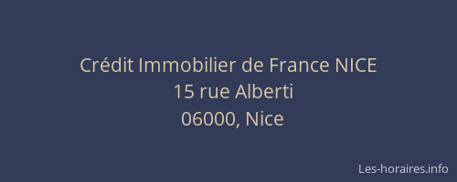 Crédit Immobilier de France NICE