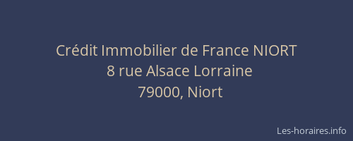 Crédit Immobilier de France NIORT