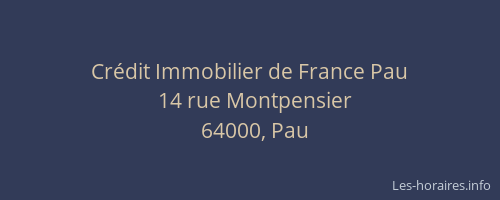 Crédit Immobilier de France Pau