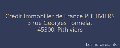 Crédit Immobilier de France PITHIVIERS