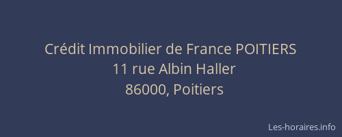 Crédit Immobilier de France POITIERS