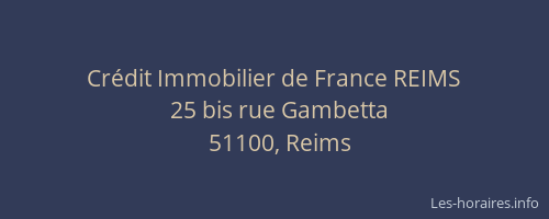 Crédit Immobilier de France REIMS