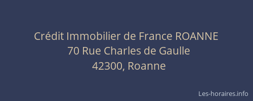 Crédit Immobilier de France ROANNE