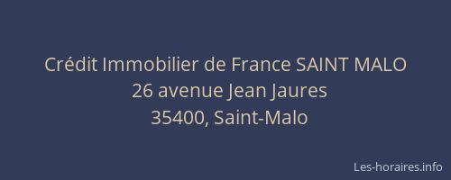 Crédit Immobilier de France SAINT MALO