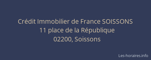 Crédit Immobilier de France SOISSONS