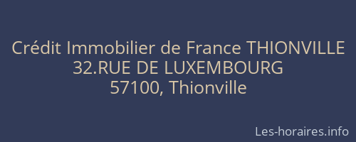 Crédit Immobilier de France THIONVILLE