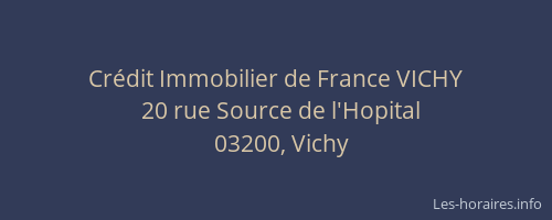 Crédit Immobilier de France VICHY