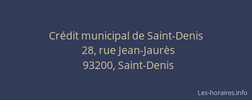 Crédit municipal de Saint-Denis
