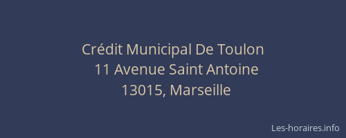 Crédit Municipal De Toulon