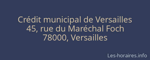 Crédit municipal de Versailles