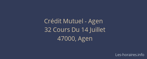 Crédit Mutuel - Agen