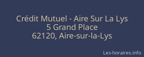 Crédit Mutuel - Aire Sur La Lys