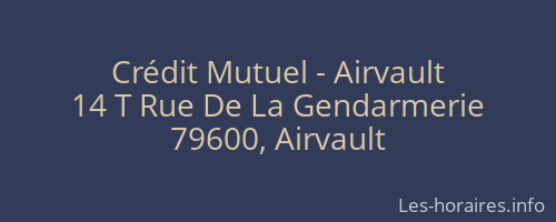 Crédit Mutuel - Airvault