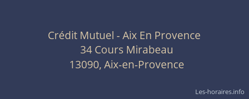 Crédit Mutuel - Aix En Provence