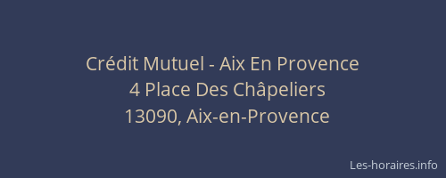 Crédit Mutuel - Aix En Provence