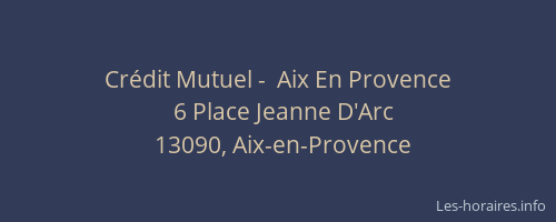Crédit Mutuel -  Aix En Provence