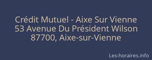Crédit Mutuel - Aixe Sur Vienne