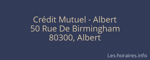 Crédit Mutuel - Albert