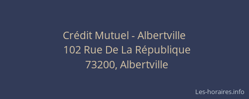 Crédit Mutuel - Albertville